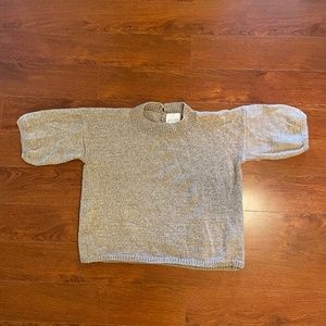 Jaggery London FRITHA women's top / wool & organic cotton / warm sand